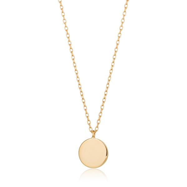 DOT | Shiny Disc Pendant Necklace