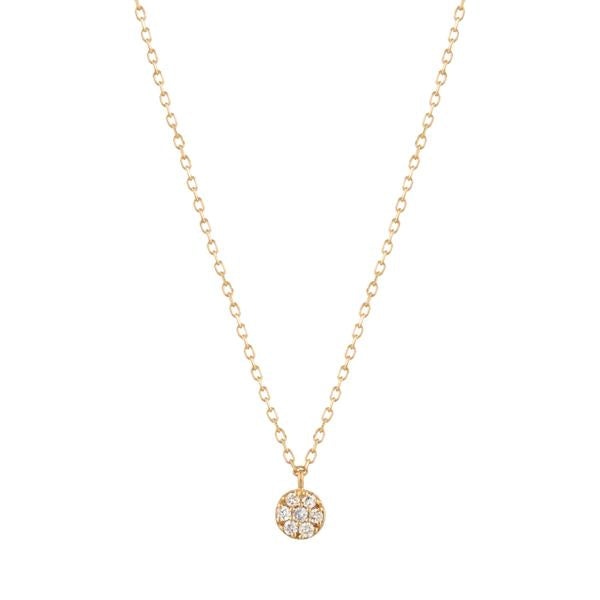 LILY | Diamond Disc Necklace