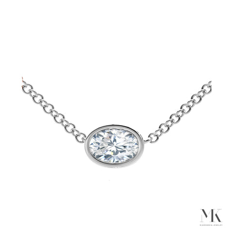 Forevermark Oval Diamond Pendant Necklace