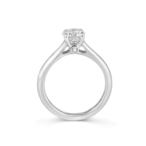 Classic Solitaire with Peek a Boo Diamond