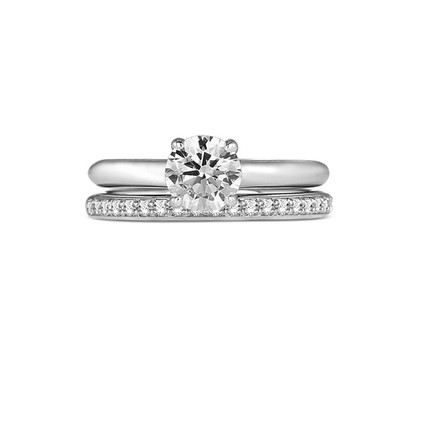 Classic Solitaire with Peek a Boo Diamond