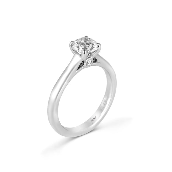 Classic Solitaire with Peek a Boo Diamond