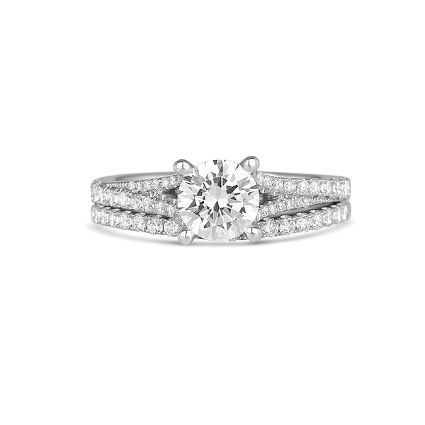 Designer Split Band Engagement Ring