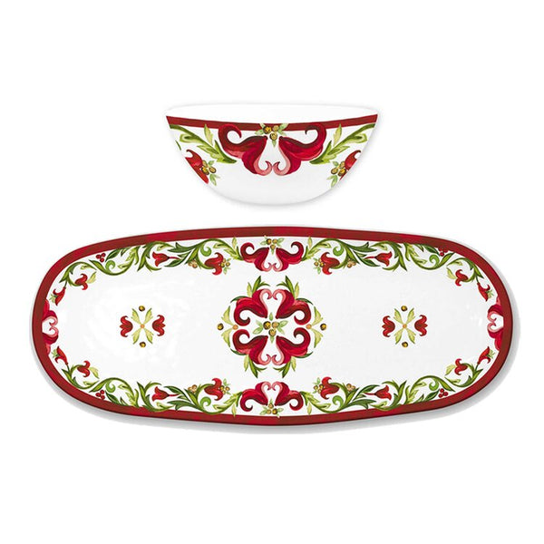 Vischio Bowl and Tray Set